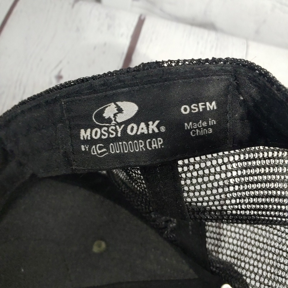 Mossy Oak Hat Cap Snap Back Adjustable Green Gold Pre Owned HT 96 86 - Picture 7 of 7